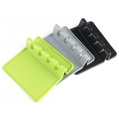 Multifunctional Kitchen Utensils Storage Rack Creative Silicone Spoon Rack Kitchen Tabletop Spoon Chopsticks Storage Rack